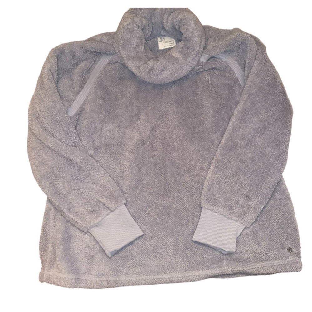Old Navy fuzzy sherpa fleece pullover sweatshirt w/ a cowl neck.SZ XXL
